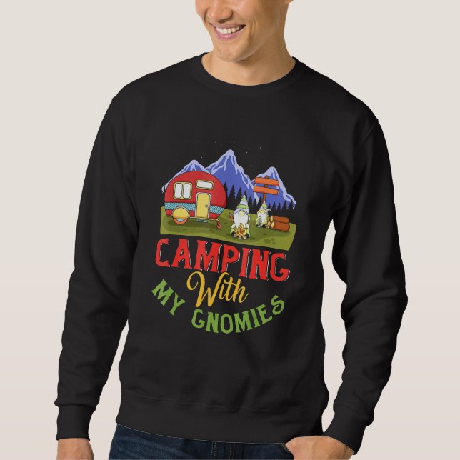 Camping With My Gnomies Camping Dad  Tee (Front)