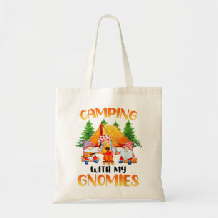 Camping With My Gnomies Garden Gnome Lover Kids Me Tote Bag