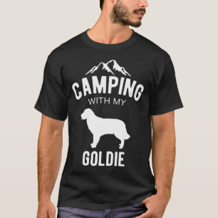 Camping With My Goldie Dog Lover Golden Retriever T-Shirt