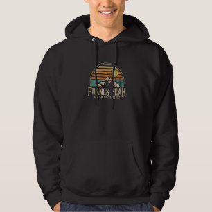 Camping Wyoming Hiking Outdoor Mountain Francs Pea Hoodie
