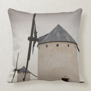 Campo de Criptana, antique La Mancha windmills 5 Cushion