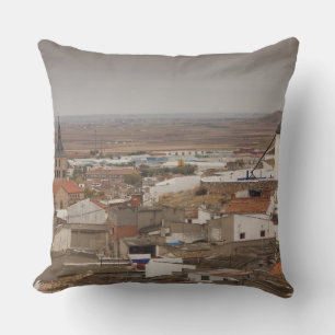 Campo de Criptana, antique La Mancha windmills Cushion
