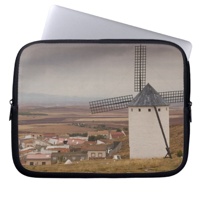 Campo de Criptana, antique La Mancha windmills Laptop Sleeve (Front)
