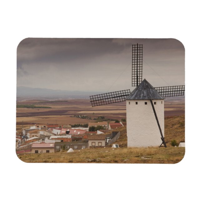 Campo de Criptana, antique La Mancha windmills Magnet (Horizontal)