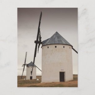 Campo de Criptana, antique La Mancha windmills Postcard