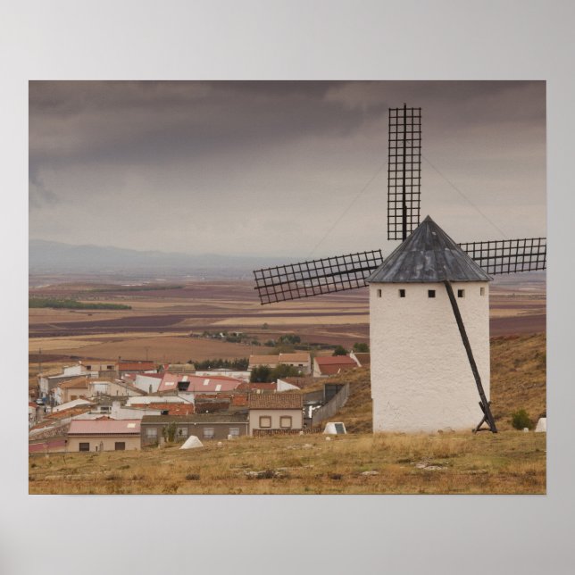 Campo de Criptana, antique La Mancha windmills Poster (Front)