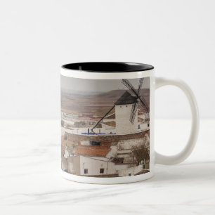 Campo de Criptana, antique La Mancha windmills Two-Tone Coffee Mug