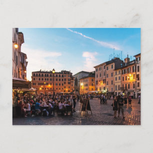 Campo de' Fiori Rome Postcard Sunset