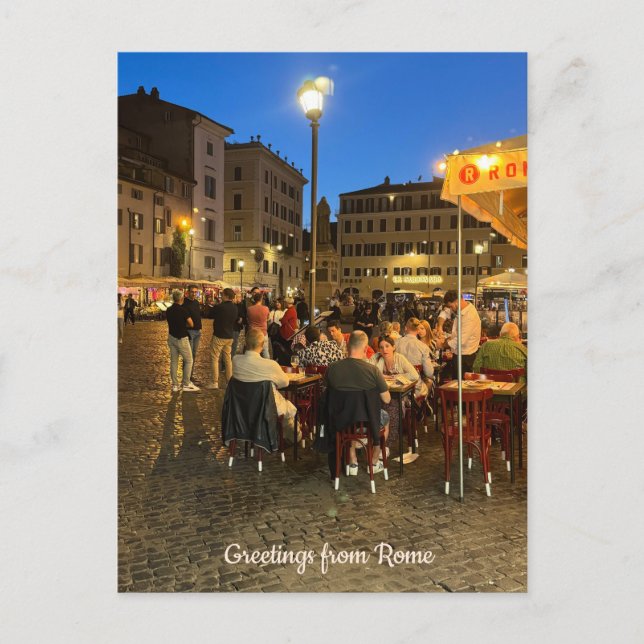 Campo di Fiore, Rome, Italy Design  Postcard (Front)