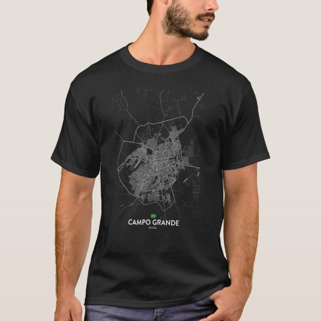 campo-grande brazil City map Travel souvenir homet T-Shirt (Front)