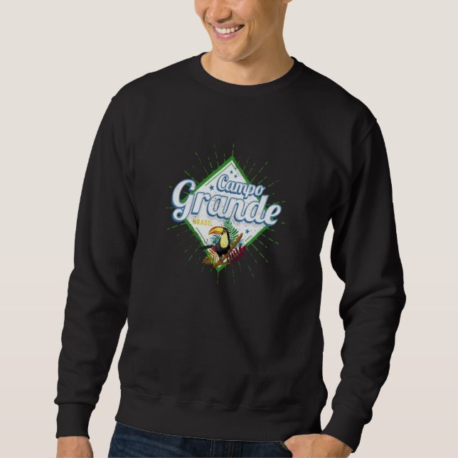 Campo Grande Mato Grosso do Sul Brazil Retro Touca Sweatshirt (Front)