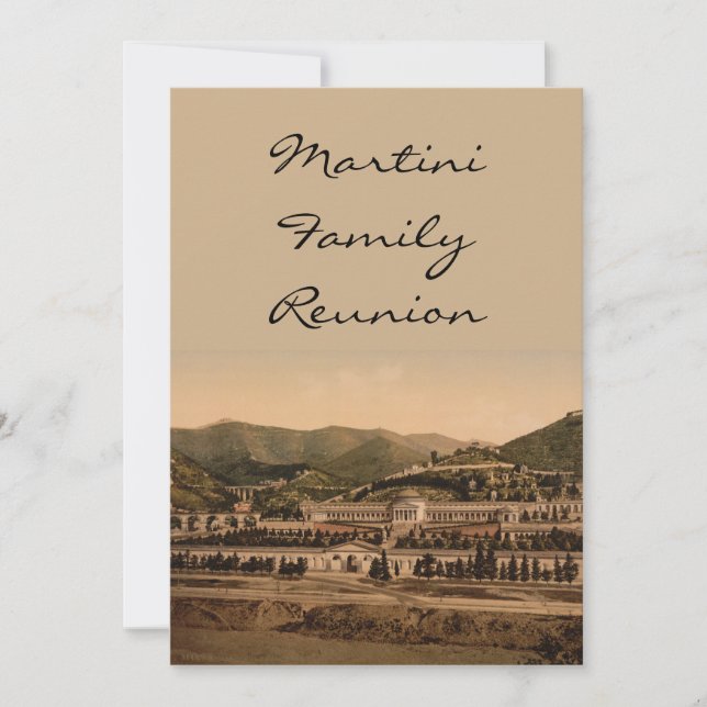 Campo Santo, Genoa, Liguria, Italy Invitation (Front)