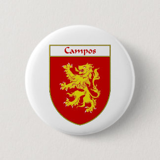 Campos Coat of Arms/Family Crest 6 Cm Round Badge