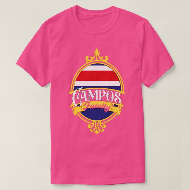 Campos Family Costa Rica T-Shirt (Design Front)