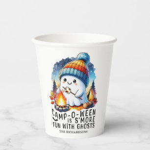 Campoween Smore Fun With Ghosts Camping Halloween Paper Cups