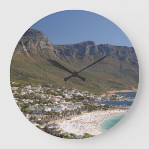 Camps Bay Beach And Twelve Apostles Large Clock