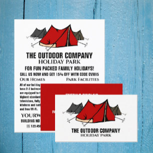 Campsite, Holiday Park Owner, Manager Business Card