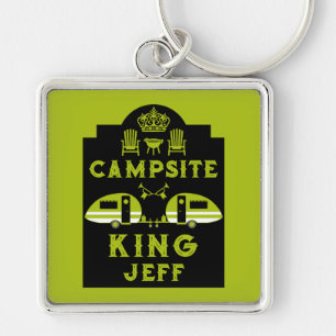 Campsite King Gifts For Campers Key Ring