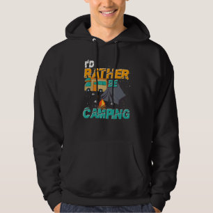 Campsite Tent Campfire Camper Outdoor Caravan Camp Hoodie