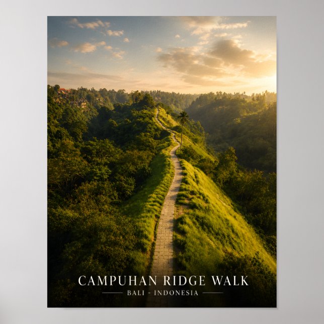 Campuhan Ridge Walk Bali Poster (Front)