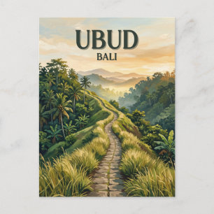 Campuhan Ridge Walk Ubud Indonesia Postcard