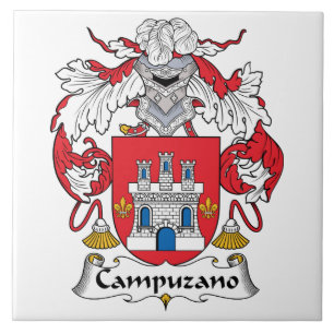 Campuzano Family Crest Tile