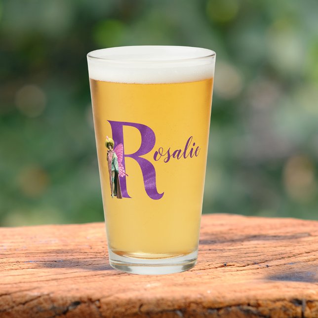 Campy Purple Shimmer Illustrated Letter R  Glass (Creator Uploaded)