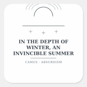 Camus Invincible Summer — Sticker
