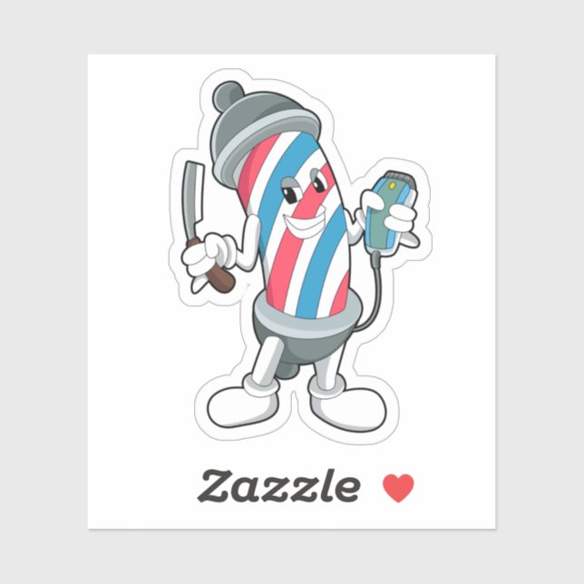 Can as Hairdresser with Razor (Sheet)