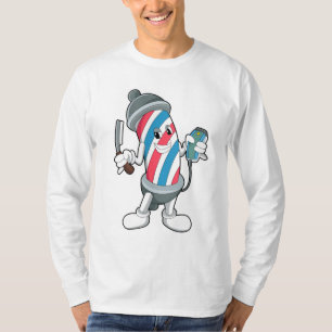 Can as Hairdresser with Razor T-Shirt