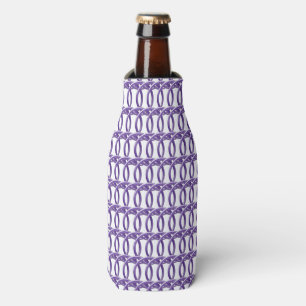 Can/Bottle Cooler - Interlocking Purple Rings