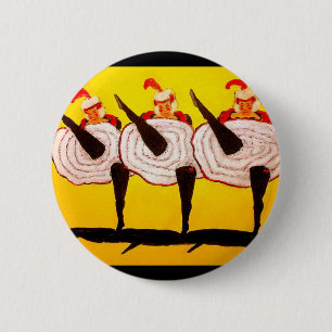 Can Can 6 Cm Round Badge