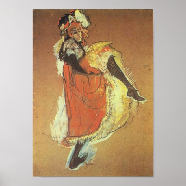 Can Can by Toulouse-Lautrec Poster (Front)