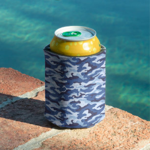 Can Cooler-Blue Camo Can Cooler