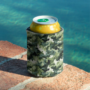Can Cooler-Green Camo  Cooler