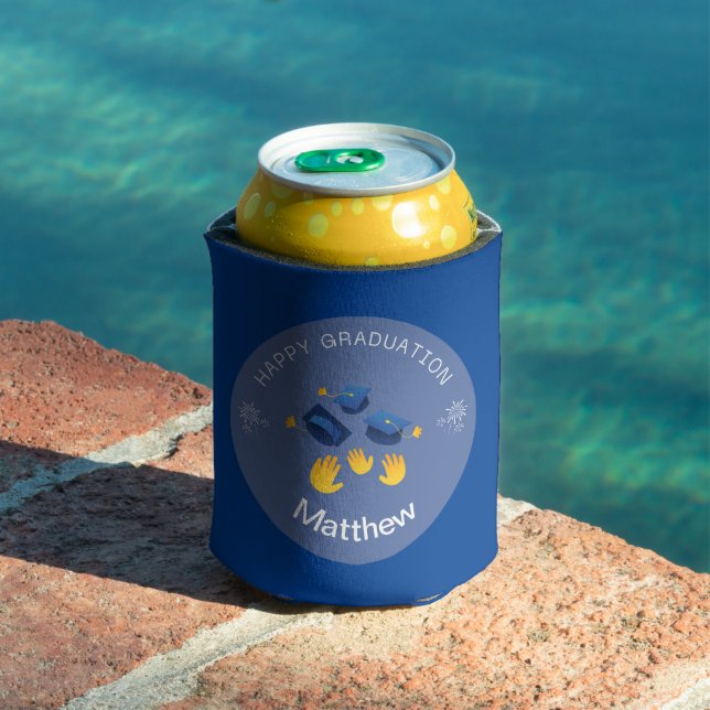 Can Cooler - Happy Graduation Personalise-Add name (In Situ Pool)