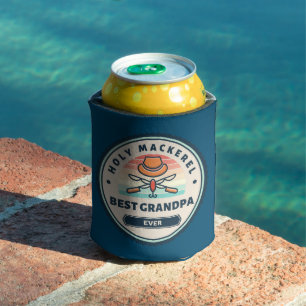 Can Cooler - Holy Mackerel! Best Grandpa Ever