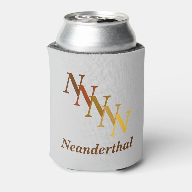 Can Cooler - Name with Initials (brwn) (Can Back)