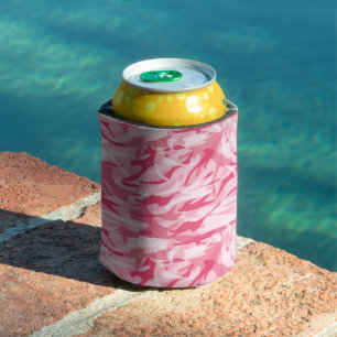 Can Cooler-Pink Camo Can Cooler