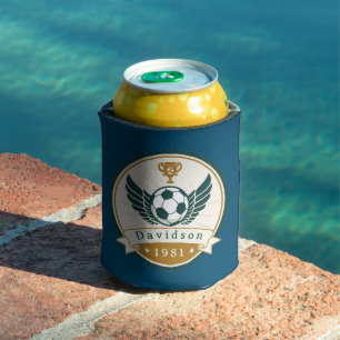 Can Cooler - Soccer - Personalised - Add Name