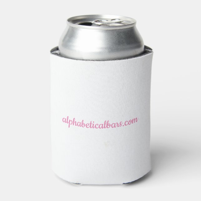 Can cooler - WHITE/PINK (Can Front)