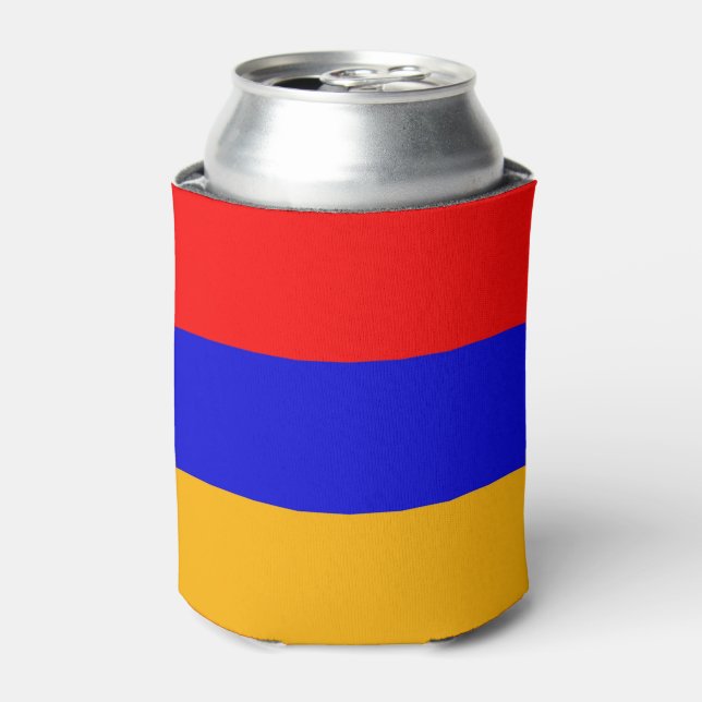 Can Cooler with flag of Armenia (Can Front)