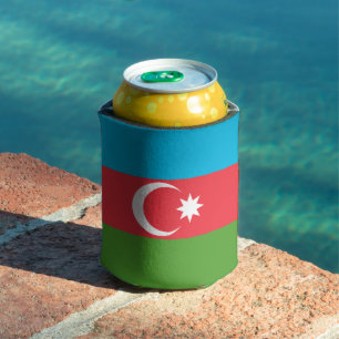 Can Cooler with flag of Azerbaijan