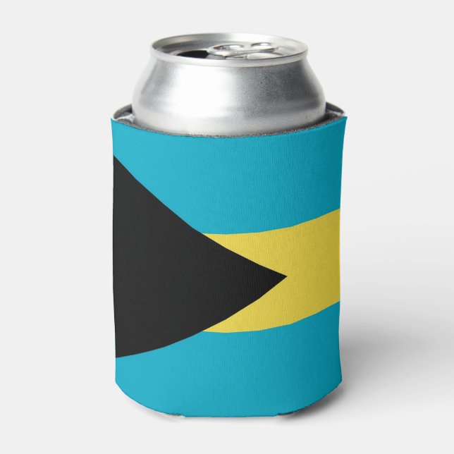 Can Cooler with flag of Bahamas (Can Front)