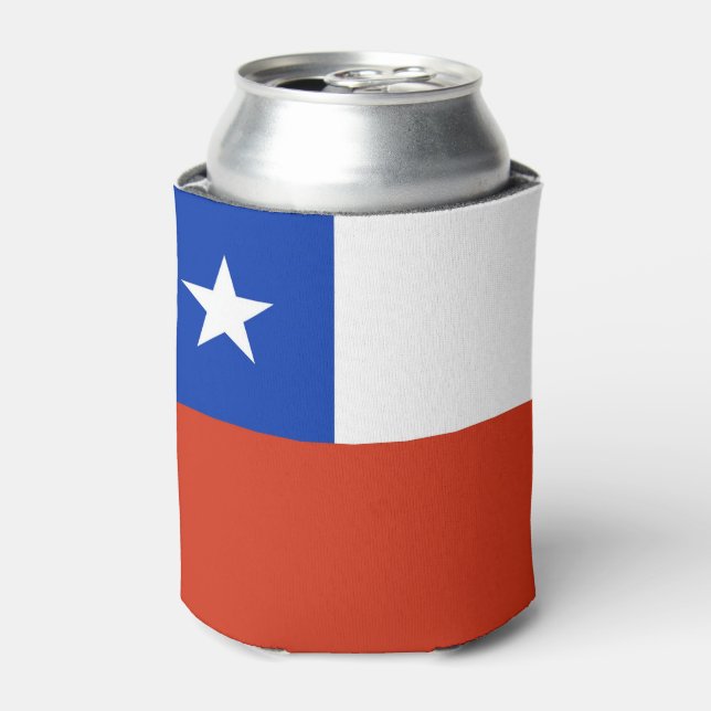 Can Cooler with flag of Chile (Can Front)