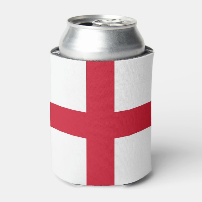 Can Cooler with flag of England, United Kingdom (Can Front)