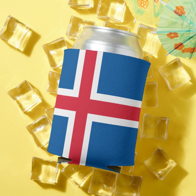 Can Cooler with flag of Iceland (In Situ Summer)