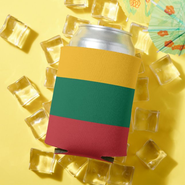 Can Cooler with flag of Lithuania (In Situ Summer)