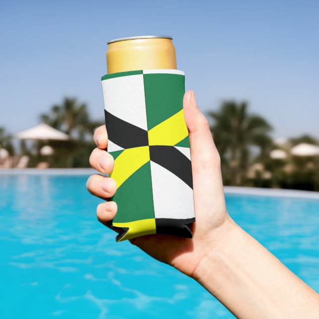 Can Cooler with flag of Monterey City, USA (In Situ Pool)