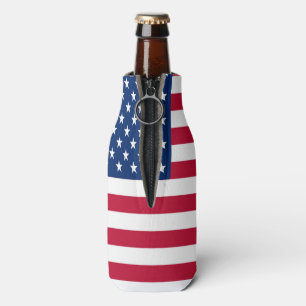 Can Coolers/American Flag Bottle Cooler